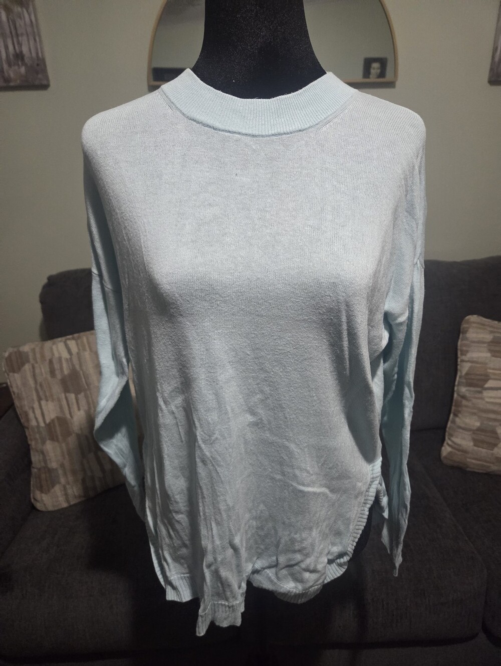 J. Crew Pale Blue Knit Sweater